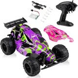 Overmax X-Clash Ferngesteuertes RC-Auto für Kinder ab 8 Jahren, Maßstab 1:22, 25 km/h, Reichweite bis zu 100 m, Hinterradantrieb, 2 Akkus 600 mAh, 30 Min. Spaß