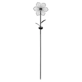 Dehner Solarleuchte Glas/Metall Ø 18 cm/H 110 cm 1 Stück schwarz