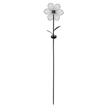 Dehner Solarleuchte Glas/Metall Ø 18 cm/H 110 cm 1 Stück schwarz