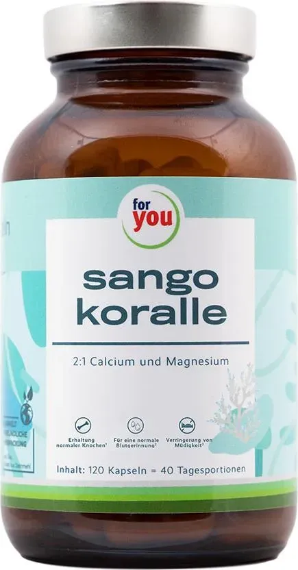 For You, Vitamine + Nahrungsergänzung, sango koralle (120 Stück, Kapseln, 146.40 g)