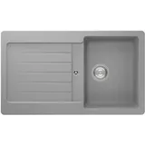 Respekta Einbauspüle Massivgranit Austin 86 cm x 50 cm Grau
