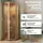 K-Möbel Eckvitrine 176 x 56,5 x 56,5 cm Beige
