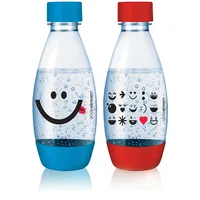 SodaStream PET-Flasche 0,5L Duopack Kids Edition Blau, Rot