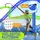 Kesser KESSER® Badmintonnetz, Tennisnetz 300cm 400cm 500 cm Federballnetz 3-Fach-Höhenverstellbar, Set bestehend aus Netz, 3x Feder- | Tennisball, stabilem Eisen-Gestell, Transporttasche, Indoor & Outdoor