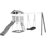 XXXLutz Spielturm, Grau, Schwarz, Weiß, - 356.6x241.9x349 cm,