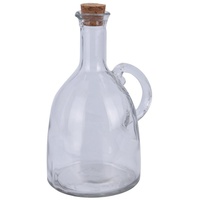Neuetischkultur Glasflasche bauchig mit Korken für Öl oder Essig