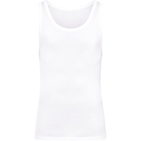 Hanro Tank Top Cotton Pure Unterhemd, Feinripp, Rundhals-Ausschnitt, für Herren, weiß, XXL