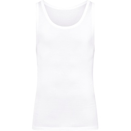 Hanro Tank Top Cotton Pure Unterhemd, Feinripp, Rundhals-Ausschnitt, für Herren, weiß, XXL