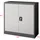 [en.casa] Molise Aktenschrank 90 x 40 x 90 cm grau