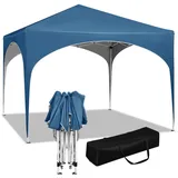 Kaket Gartenpavillon, Blau, Metall, 300x260x300 cm, Sonnen- & Sichtschutz, Pavillons & Pergolas, Pavillons