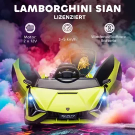 Homcom Lamborghini Sian Elektroauto 12V grün (MP3/USB)