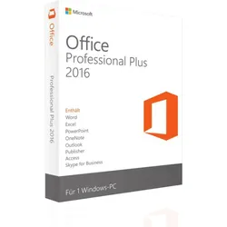 Microsoft Office 2016 Professional | Vollversion - 2PC
