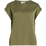 VILA VIELLETTE Kurzarmshirt Grün 34