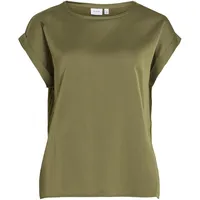 VILA VIELLETTE Kurzarmshirt Grün 34
