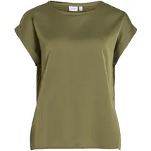 VILA VIELLETTE Kurzarmshirt Grün 34
