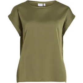 VILA VIELLETTE Kurzarmshirt Grün 34