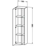 Duravit DuraStyle Hochschrank DS1249L9191 50x36x180cm, Tür links, taupe