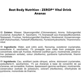 Best Body Low Carb Vital Drink Ananas 1000 ml