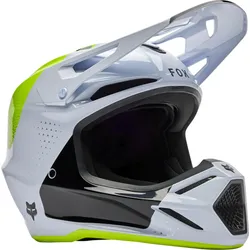 FOX Motocross Helmet V3 Tine, Weiß, Größe S