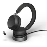 JABRA Evolve2 75 USB-A MS Teams schwarz mit Ladestation