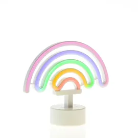 satisfire LED NEON Figur Regenbogen Neonlicht Neonschild Leuchtfigur USB 19cm
