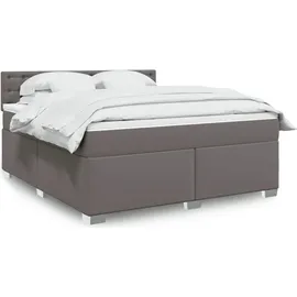 vidaXL Boxspringbett 180 x 200 cm Grau