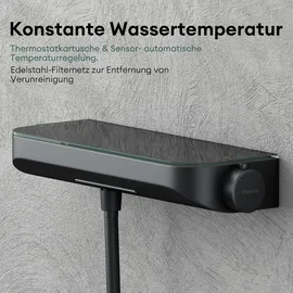 mai & mai Thermostat Badewannenarmatur Matt Schwarz