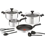 Tefal C973SB Comfort Max 11-tlg. Kochgeschirr-Set Edelstahl