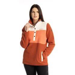 Klim High Pile Mountain, Pullover Damen - Dunkelorange/Orange/Beige - L