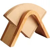 Kaffeefilterhalter Holz Kaffeefilter Papierhalter, Kaffeefilter Organizer, Kaffeefilter Aufbewahrung Halter für 100 Kaffeefilter Papier, Filtertütenhalter Filtertütenspender für Zuhause Küche Bar Café