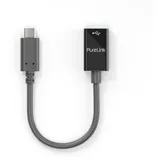 PureLink USB-C auf USB-A Adapter - USB 3.1 Gen 1 - iSerie - schwarz - 0,10m