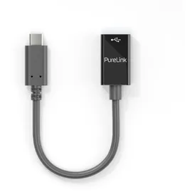PureLink USB-C auf USB-A Adapter - USB 3.1 Gen 1 - iSerie - schwarz - 0,10m