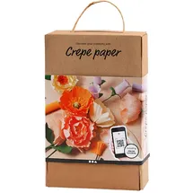 Creativ Company DIY Kit - Krepppapier (97738), Schwarz, sortiert