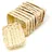 Lashuma Dekokorb Set 10 St eckige Flechtkörbe 15 x 11 x 4 cm beige