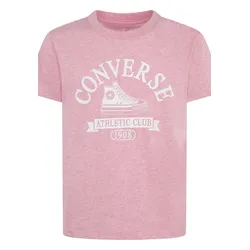 T-Shirt CONVERSE "CNVG CHUCK TAYLOR T-SHIRT", Kinder, Gr. 158 (XL), lt jellyfish, Obermaterial: 60% Baumwolle, 40% Polyester, Shirts, für Kinder