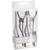 Comair Hair-Clips Pure Plastic 4er Pack