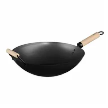 Five - Wok aus Stahl, Ø35 cm mit Holzgriff