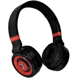 Techmade AC Milan Kabellose Over-Ear-Kopfhörer, kabellos, zusammenklappbar, Kopfhörer mit eingebautem Mikrofon, HiFi Stereo, Micro SD Slot, FM Radio für iPhone/Android/Reisen/PC