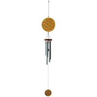 Saraswati Klangspiel 'Blume des Lebens' Holz braun/gold bemalt, 12x80