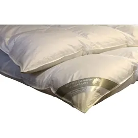 Betten Hofmann Hofmann Bayern Winter 8cm Hochsteg Daunendecke Daunenbett 4x6 135x200 cm 1080g - Weiß