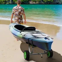 sportnow Kajakwagen Aluminium 79 x 72,5 x 42 cm Grün/Schwarz