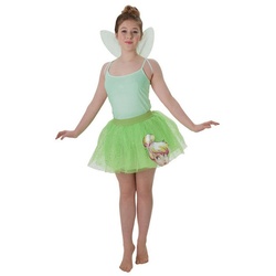 Rubie ́s Kostüm Disney’s Tinkerbell Kostüm-Set Tutu und Flügel, Basisausstattung für kleine grüne Feen grün 164