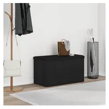 vidaXL Sitzbank mit Stauraum Schwarz 82 x 42 x 45 cm