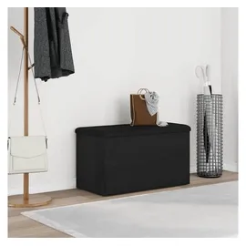 vidaXL Sitzbank mit Stauraum Schwarz 82 x 42 x 45 cm
