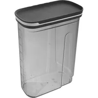 Orion Küchenbehälter Vorratsdose Schüttdose für Frühstücksflocken Grütze Mehl Nudeln Zucker lose Produkte mit Dosierdeckel Maßeinteilung 2,7l - Grau