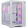 NOX XTREME PRODUCTS NXHUMMERASTRAWH Hummer Astra – Micro Mid-Tower, ATX, Front und Seite aus gehärtetem Glas, EASYLINK LED ARGB, 10 Lüfter, große Grafik, USB 3.0, weiß
