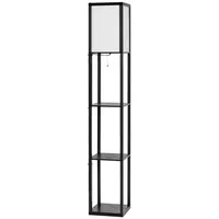 Costway Standleuchte Regal Stehlampe Bodenlampe für Wohn- & Schlafzimmer