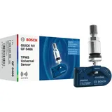 Bosch F026C00466 - QF0466 - Programmierbarer Quick FIT RDKS-Sensor - TPMS Reifendrucksensor mit silberfarbenem Metallventil - 433,92 MHz