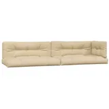 vidaXL Palettenkissen 5-tlg. 60 x 40 x 20 cm beige