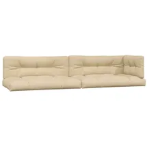 vidaXL Palettenkissen 5-tlg. 60 x 40 x 20 cm beige